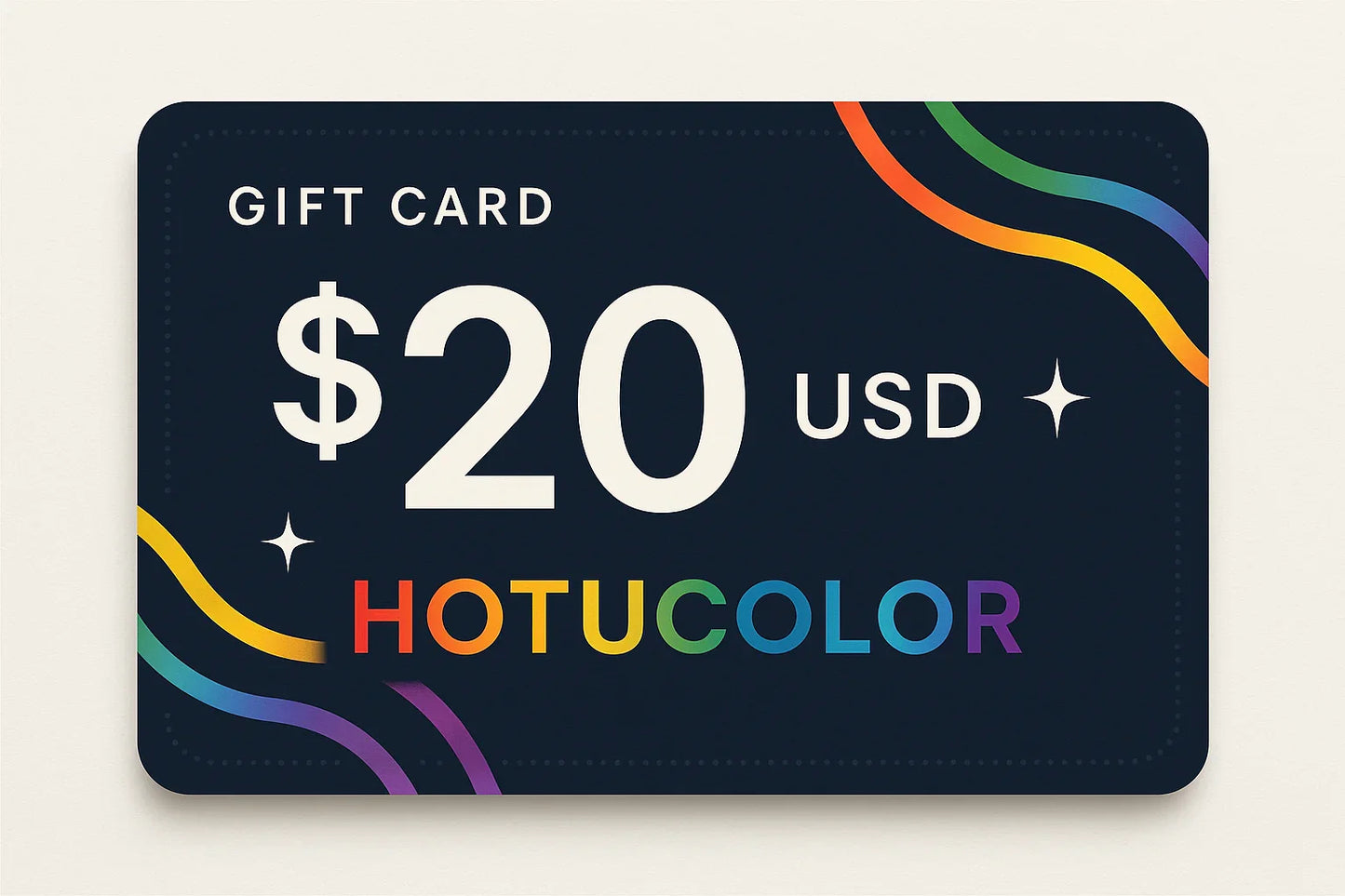 hotucolor 礼品卡,20usd