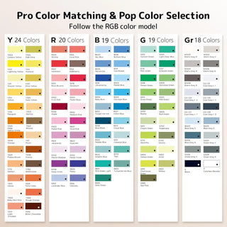 Hotu Alcohol based markers color matching & color selection