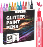 Hotucolor 12-Color Glitter Markers
