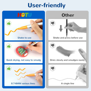 36-Color Acrylic Paint Markers | Direct-Flow | Brush Tip