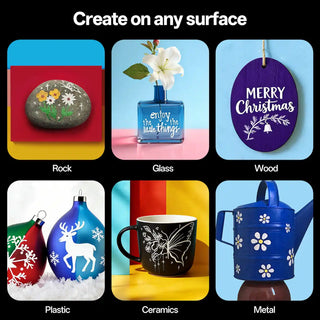 5-Color White Acrylic Paint Pens | 0.7mm Ultra-Fine Point