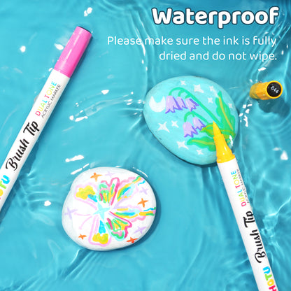 Hotucolor 72-Color Acrylic Paint Markers