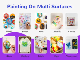 Hotucolor 18-Color Direct-Flow Acrylic Paint Markers