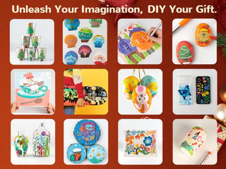 Hotucolor 18-Color Direct-Flow Acrylic Paint Markers