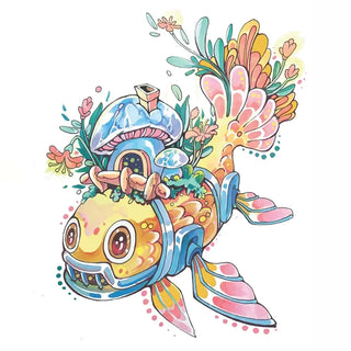 Digital Coloring Page-Charming_fish