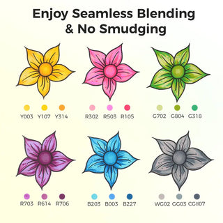 Hotucolor 120-Color Alcohol Marker Set| Brush+Chisel Tips