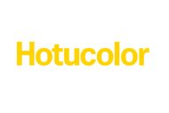 Hotucolor 文字logo, 透明底，颜色#FFFF400